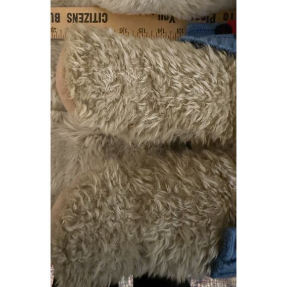 Bath & Body Works Plush Teddy Bear Blue Sweater Airplane Design 18” Vintage Rare - Picture 9 of 9